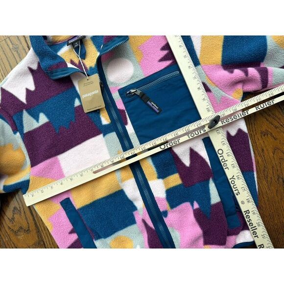 Patagonia Women's Synchilla Jacket Frontera: Marble Pink Size XS NWT ($149 Org.) - Picture 5 of 8